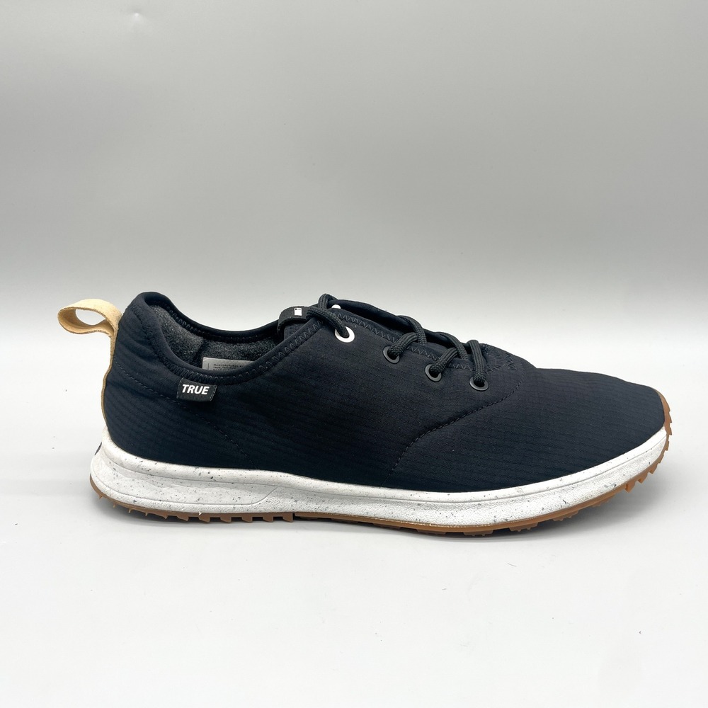 True Linkswear Mens 10.5 All Day Ripstop Spikeless Golf Shoes Black Gorpecore